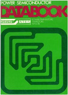 SGS - Power Semiconductors Databook - Power transistors & Thyristors 1973 1974